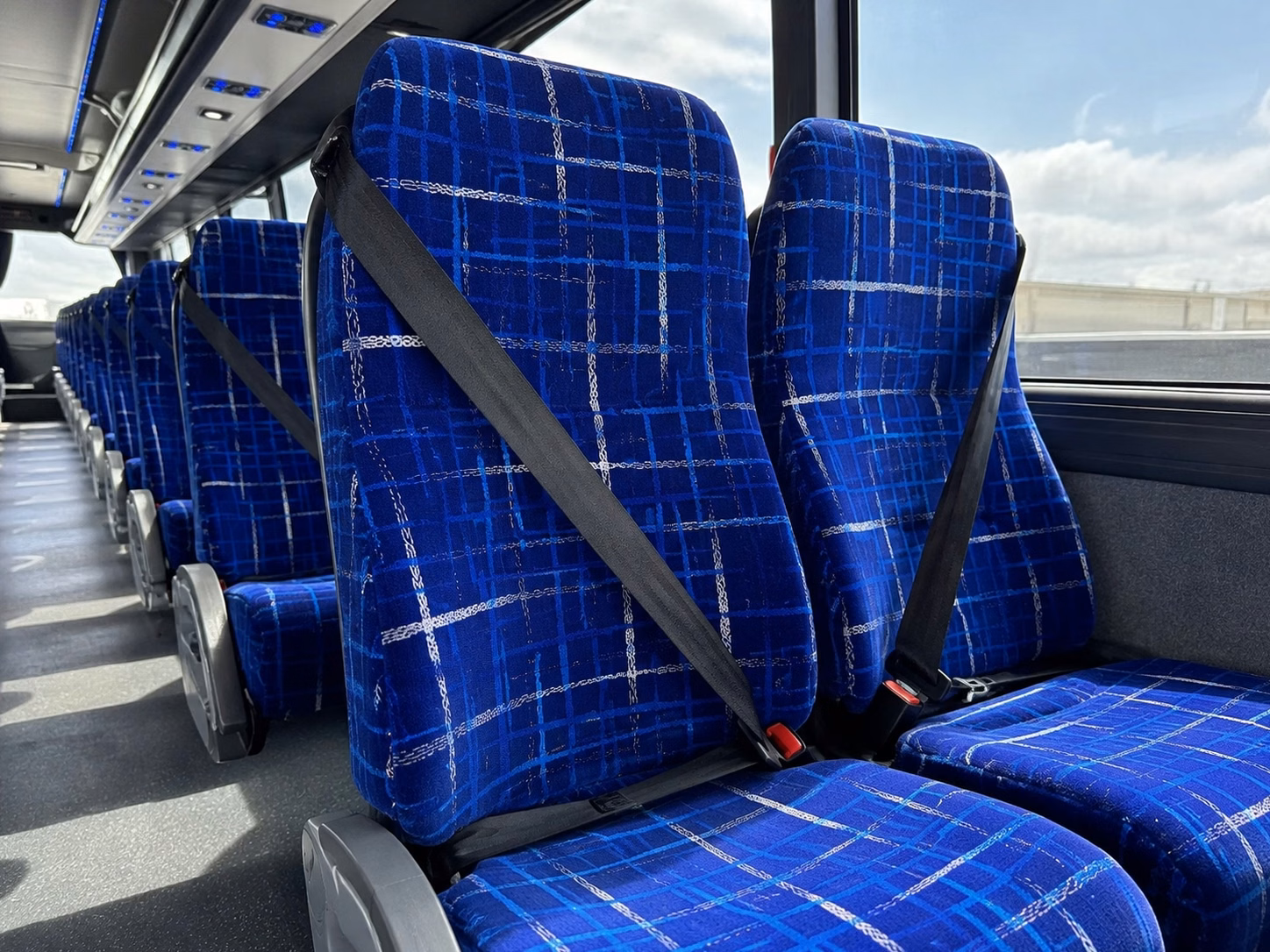 spokane charter bus interior