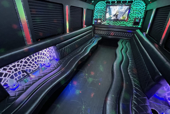 Spokane Limo Bus Interior